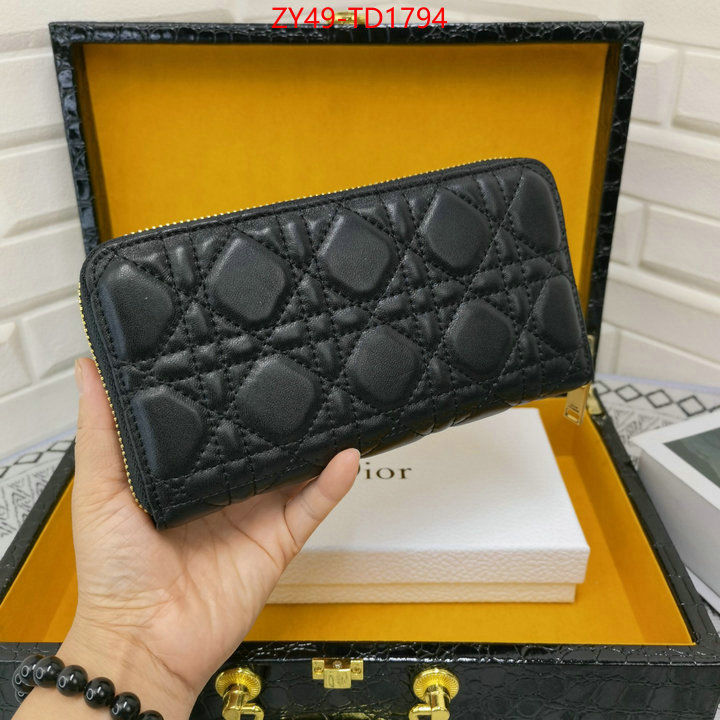 Dior Bags(4A)-Wallet-,ID: TD1794,$: 49USD