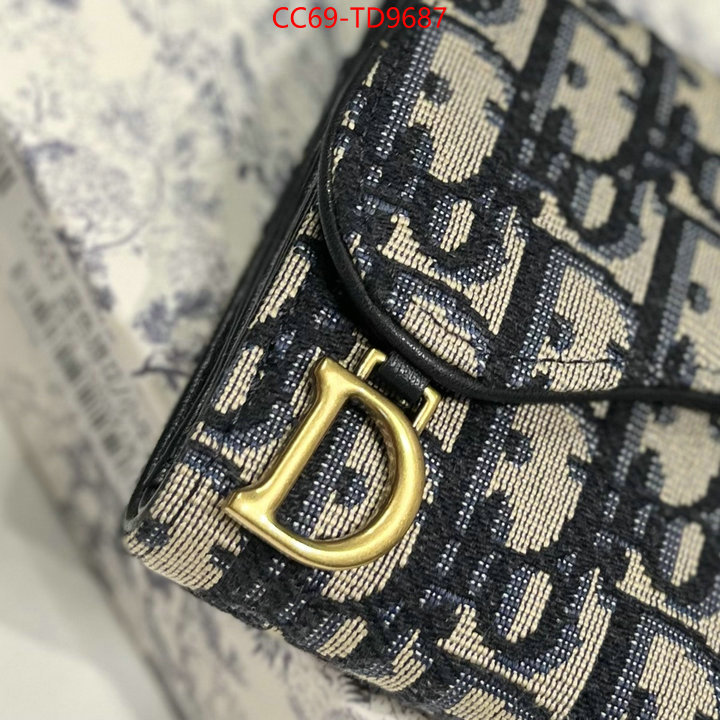 Dior Bags(TOP)-Wallet-,ID: TD9687,$: 69USD