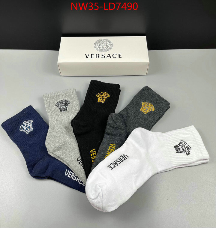 Sock-Versace,top quality replica , ID: LD7490,$: 35USD