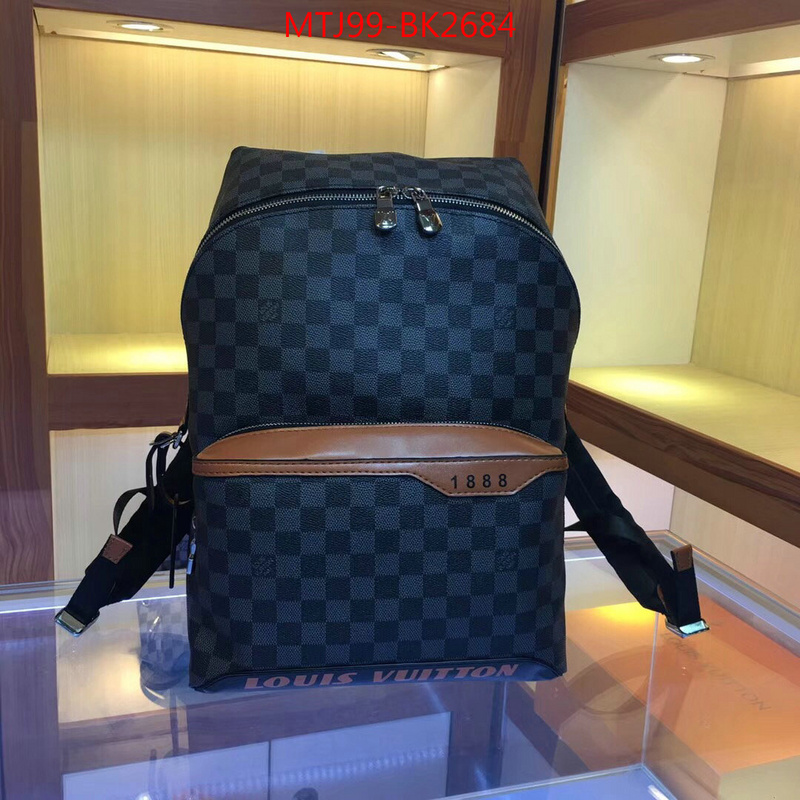 LV Bags(4A)-Backpack-,ID: BK2684,$:99USD