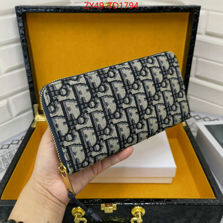 Dior Bags(4A)-Wallet-,ID: TD1794,$: 49USD