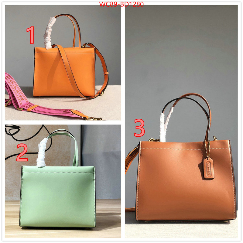 Coach Bags(4A)-Tote-,online china ,ID: BD1280,$: 89USD
