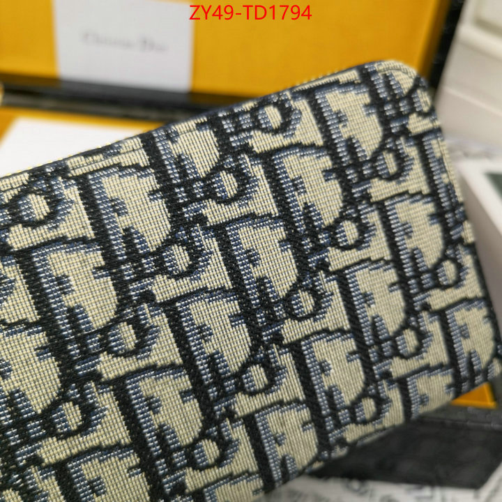 Dior Bags(4A)-Wallet-,ID: TD1794,$: 49USD