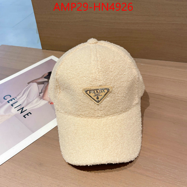 Cap (Hat)-Prada,2023 aaaaa replica 1st copy , ID: HN4926,$: 29USD