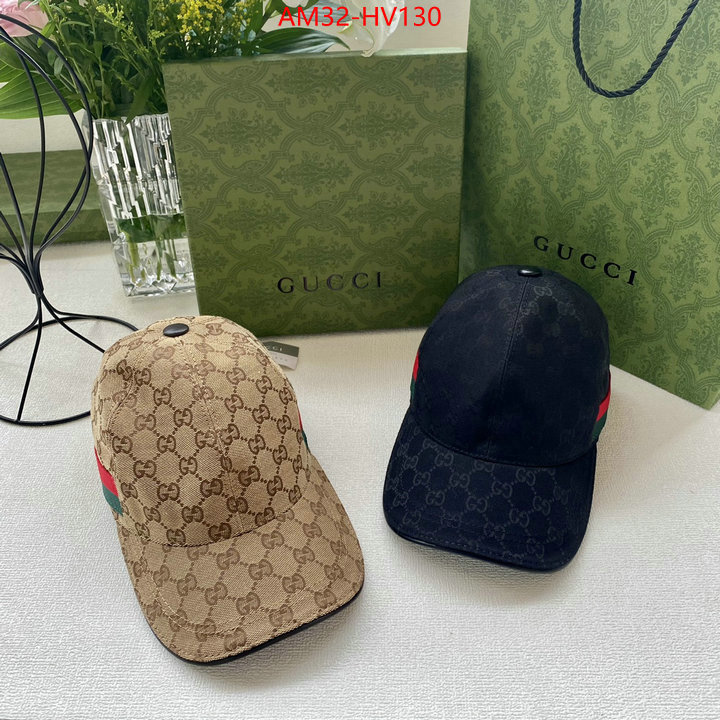 Cap (Hat)-Gucci,2023 replica wholesale cheap sales online , ID: HV130,$: 32USD