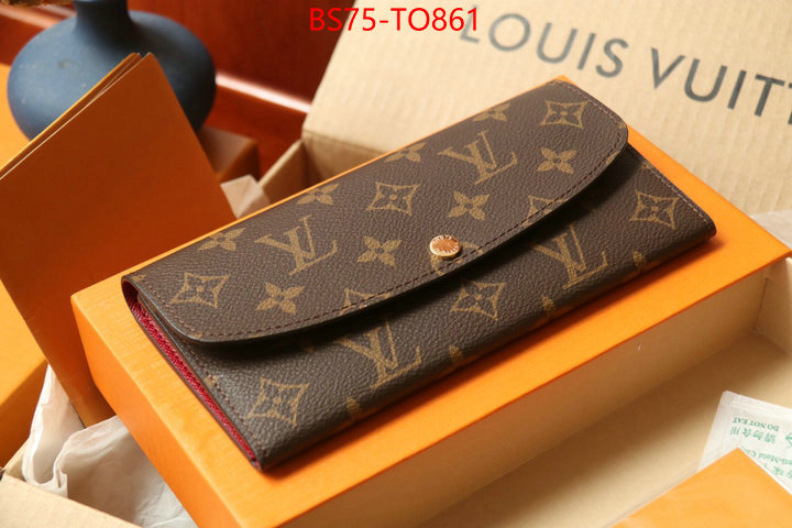 LV Bags(TOP)-Wallet,ID: TO861,$: 75USD