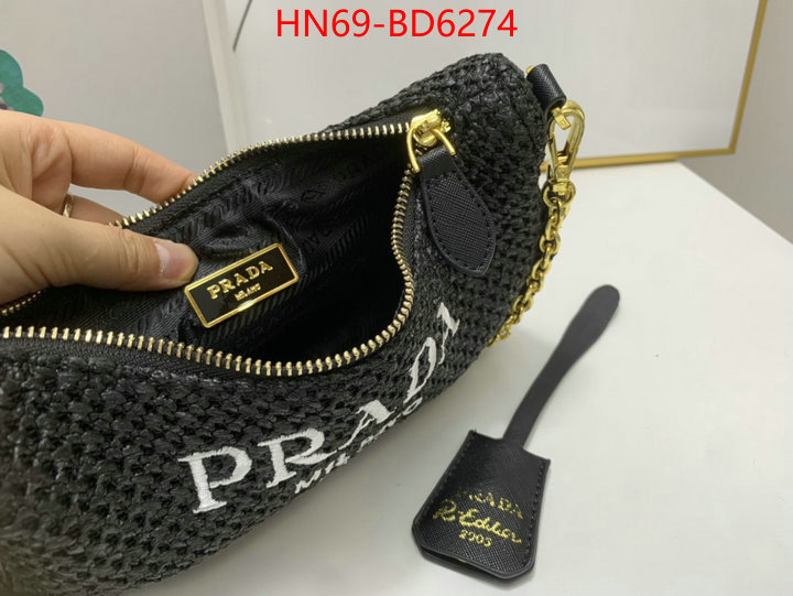 Prada Bags(4A)-Re-Edition 2005,best replica 1:1 ,ID: BD6274,$: 69USD