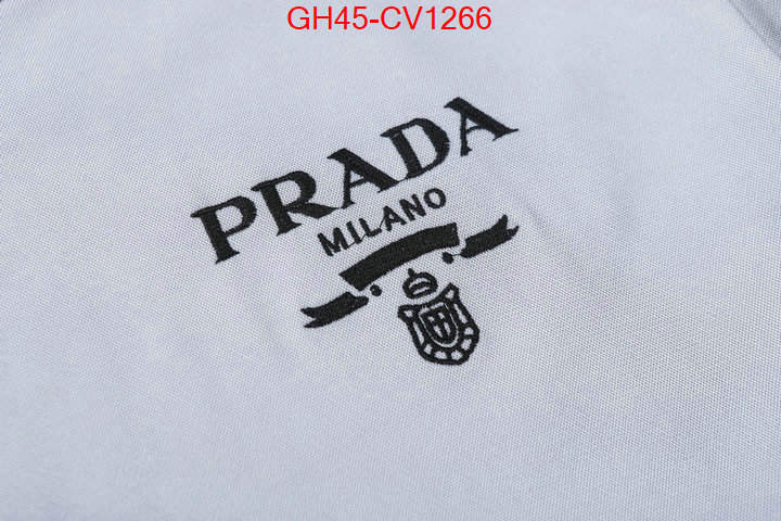 Clothing-Prada,where can you buy replica , ID: CV1266,$: 45USD