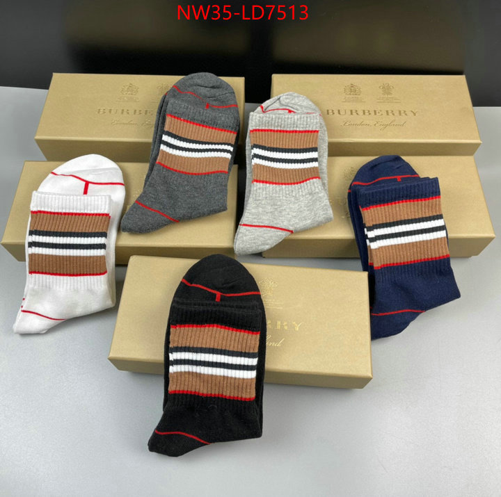 Sock-Burberry,replica sale online , ID: LD7513,$: 35USD