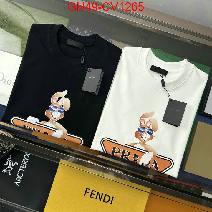 Clothing-Prada,shop cheap high quality 1:1 replica , ID: CV1265,$: 49USD