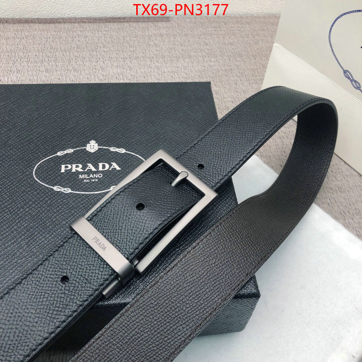 Belts-Prada,wholesale imitation designer replicas , ID: PN3177,$: 69USD