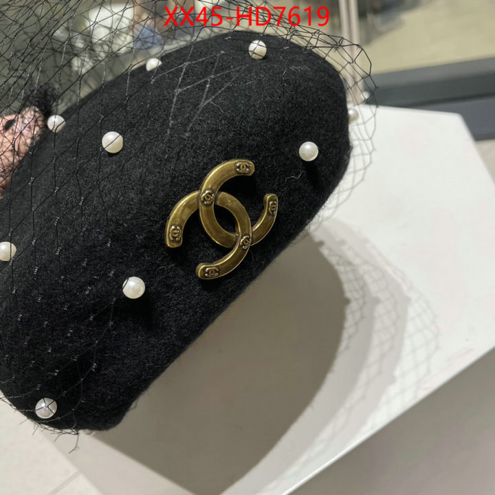 Cap (Hat)-Chanel,high quality replica designer , ID: HD7619,$: 45USD