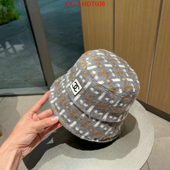 Cap (Hat)-Chanel,high quality designer , ID: HD7608,$: 37USD