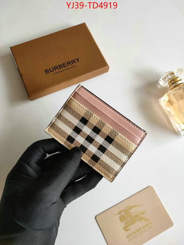 Burberry Bags(4A)-Wallet,best knockoff ,ID: TD4919,$: 39USD