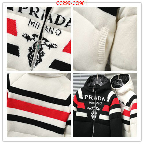 Down jacket Women-Prada,where to buy , ID: CO981,$: 299USD