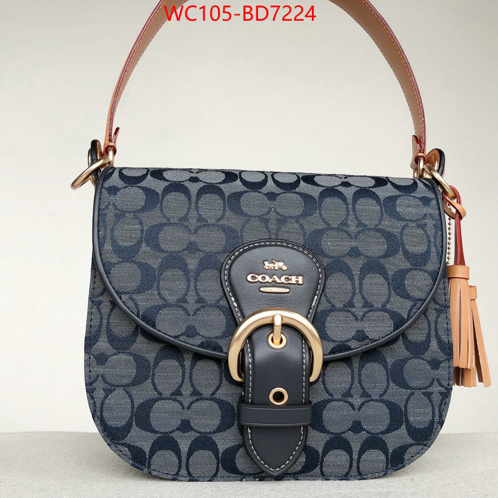 Coach Bags(4A)-Diagonal,only sell high-quality ,ID: BD7224,$: 105USD