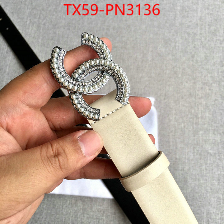 Belts-Chanel,the best affordable , ID: PN3136,$: 59USD