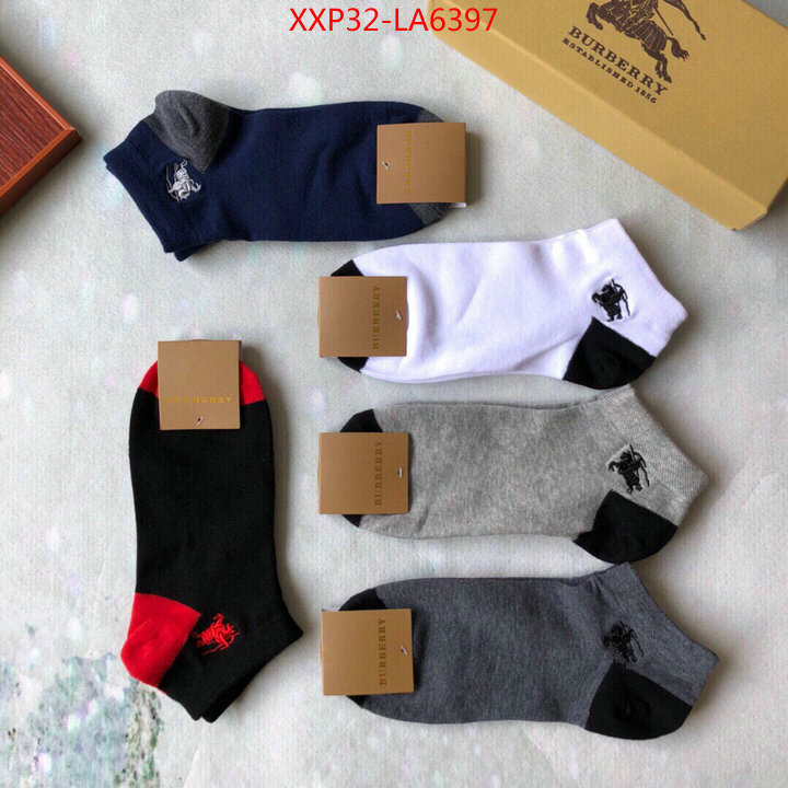 Sock-Burberry,replica for cheap , ID: LA6397,$: 32USD