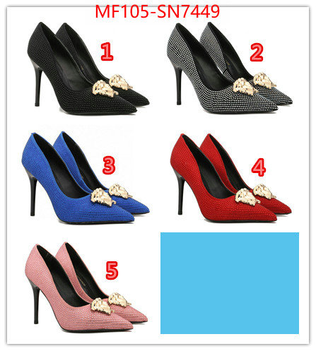 Women Shoes-Versace,shop cheap high quality 1:1 replica , ID: SN7449,$: 105USD