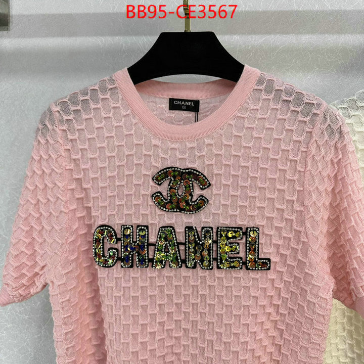 Clothing-Chanel,2023 perfect replica designer ,ID: CE3567,$: 95USD