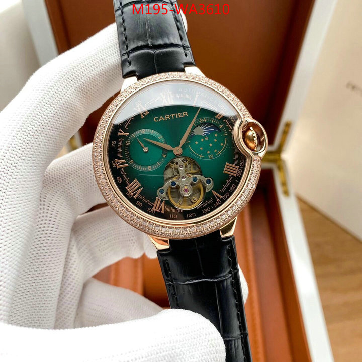 Watch(4A)-Cartier,replica 1:1 high quality , ID: WA3610,$: 195USD