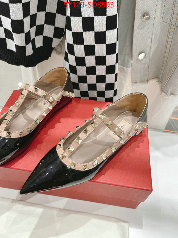 Women Shoes-Valentino,wholesale 2023 replica , ID: SD3593,$: 129USD