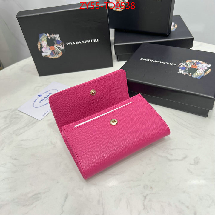 Prada Bags(4A)-Wallet,the best quality replica ,ID: TD9538,$: 55USD