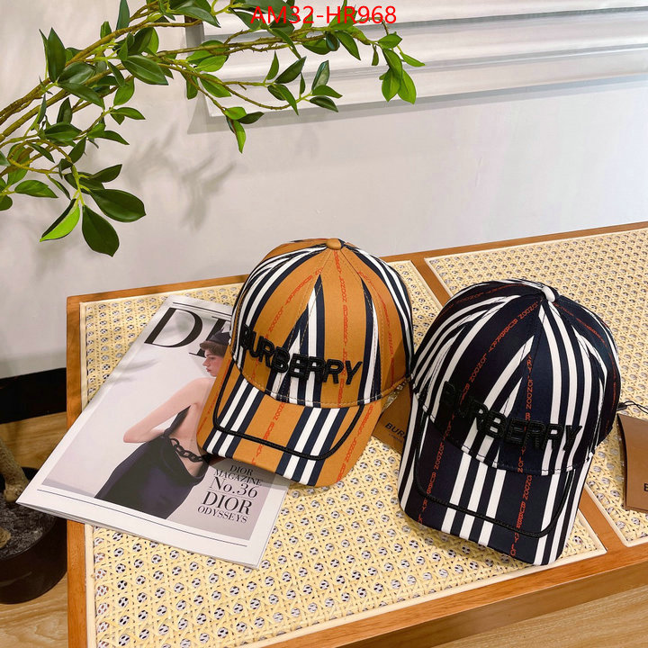Cap (Hat)-Burberry,where can you buy replica , ID: HR968,$: 32USD