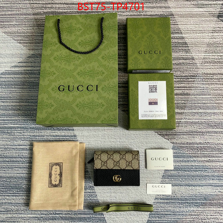 Gucci Bags(TOP)-Wallet-,ID: TP4701,$: 75USD