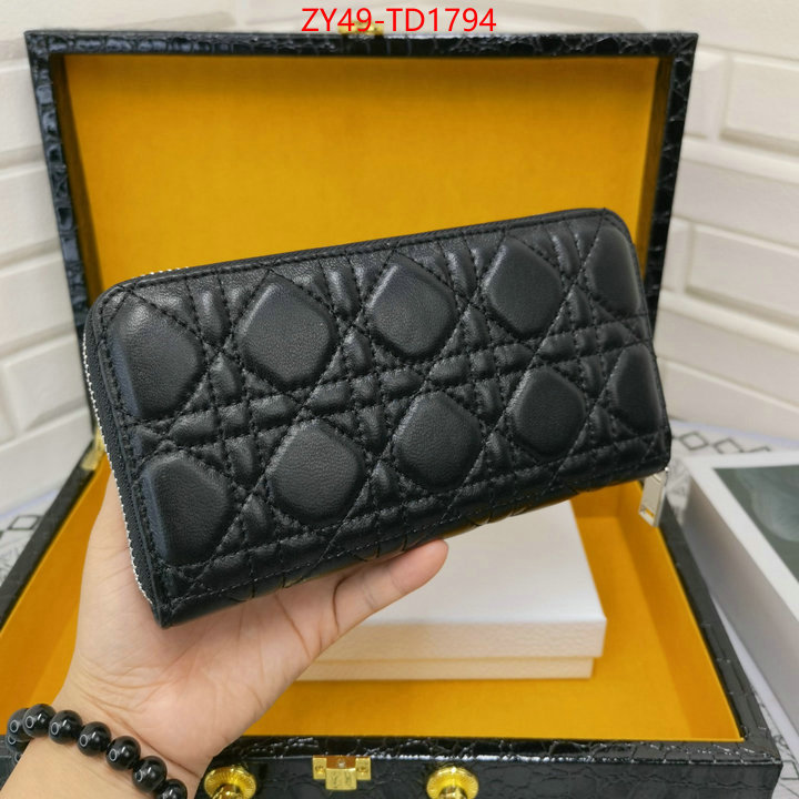 Dior Bags(4A)-Wallet-,ID: TD1794,$: 49USD