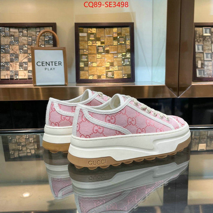 Women Shoes-Gucci,fake aaaaa , ID: SE3498,$: 89USD