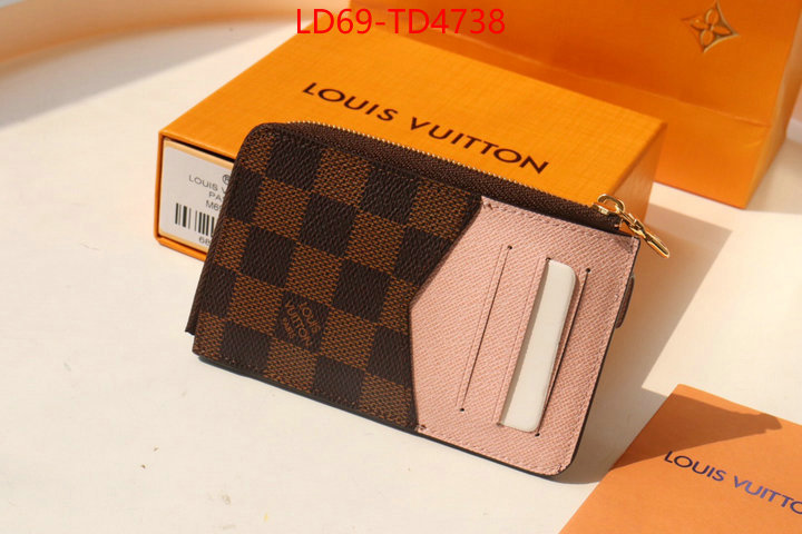 LV Bags(TOP)-Wallet,ID: TD4738,$: 69USD