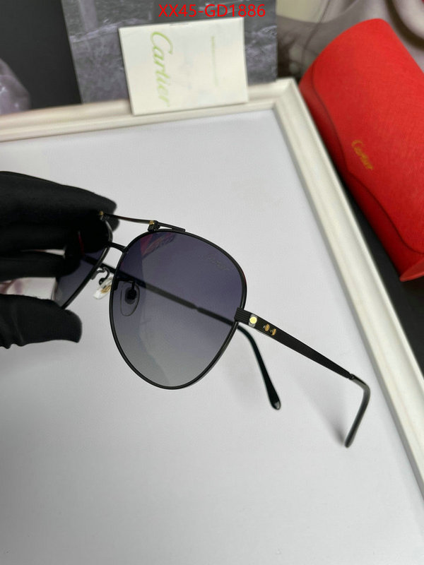 Glasses-Cartier,2023 replica wholesale cheap sales online , ID: GD1886,$: 45USD