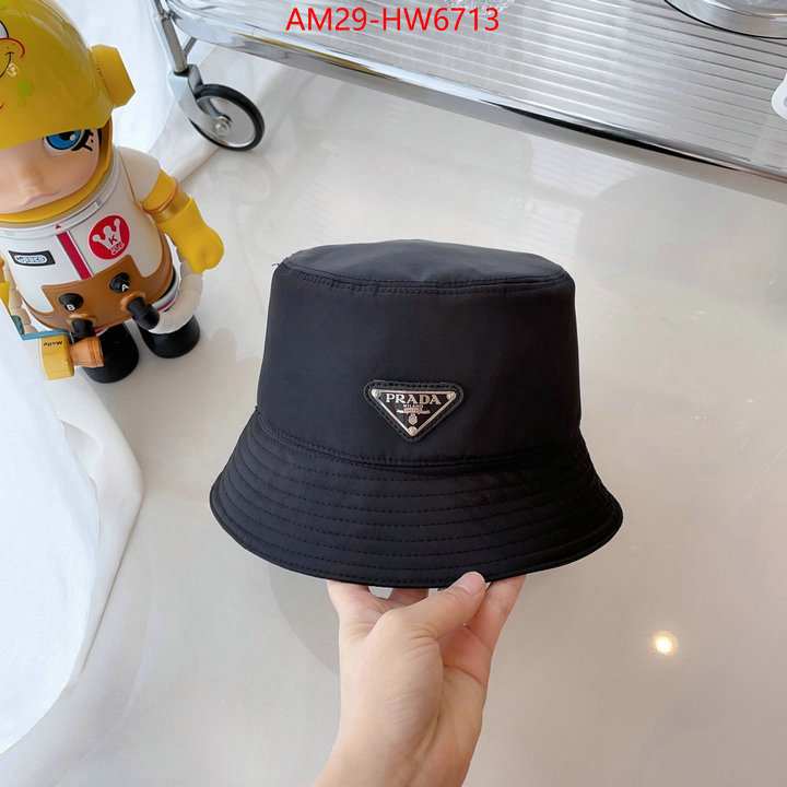 Cap (Hat)-Prada,7 star replica , ID: HW6713,$: 29USD
