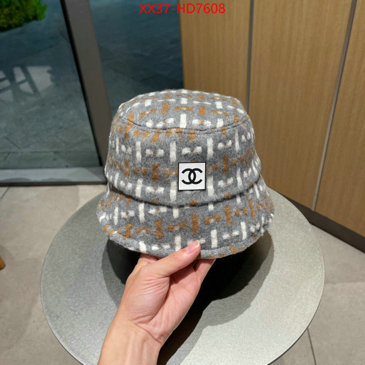 Cap (Hat)-Chanel,high quality designer , ID: HD7608,$: 37USD