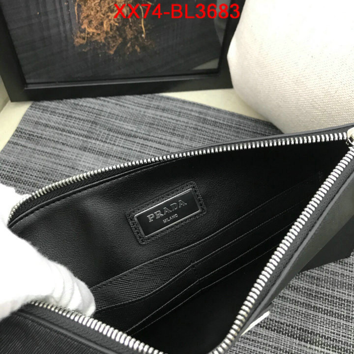Prada Bags(TOP)-Clutch-,ID: BL3683,$: 74USD