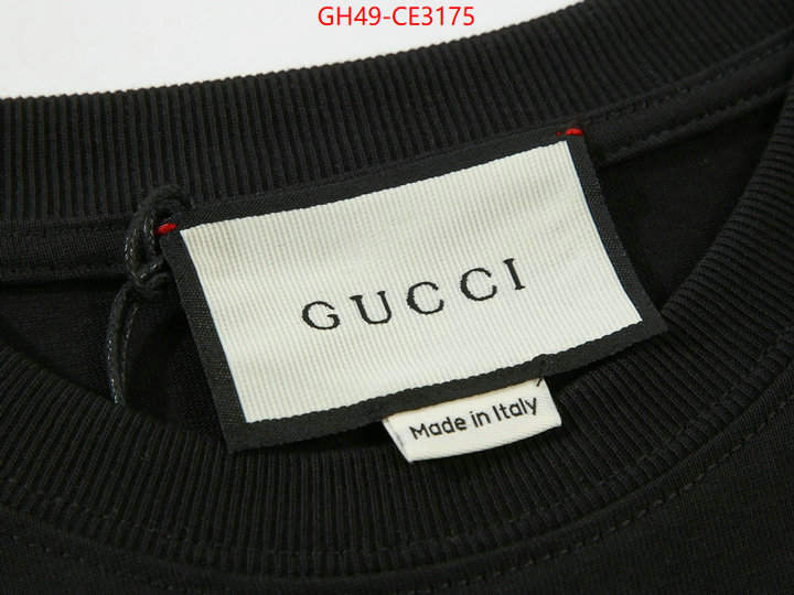 Clothing-Gucci,replica aaaaa designer , ID: CE3175,$: 49USD