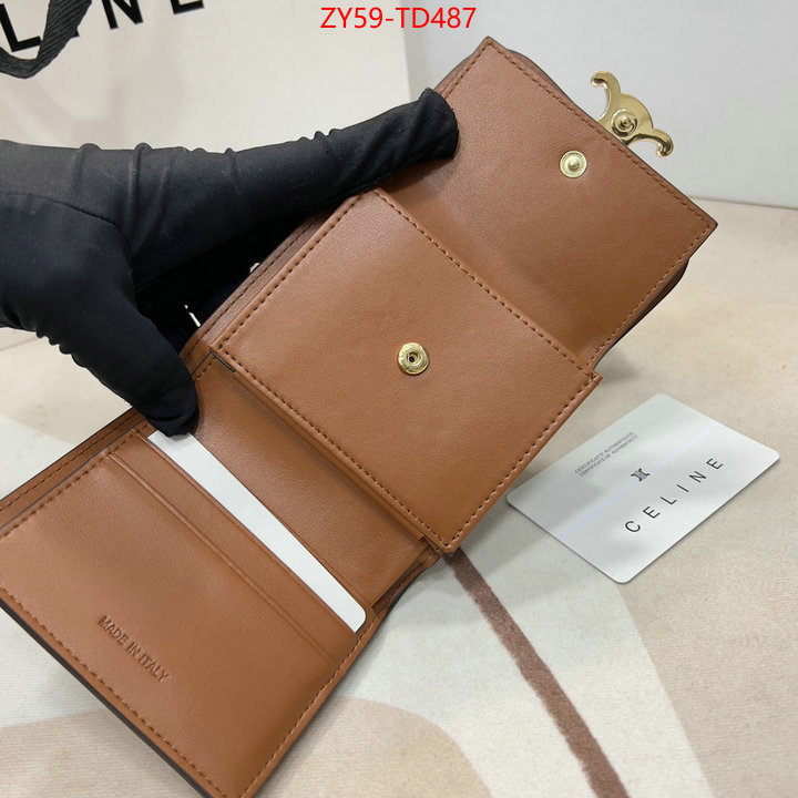 CELINE Bags(4A)-Wallet,outlet 1:1 replica ,ID: TD487,$: 59USD