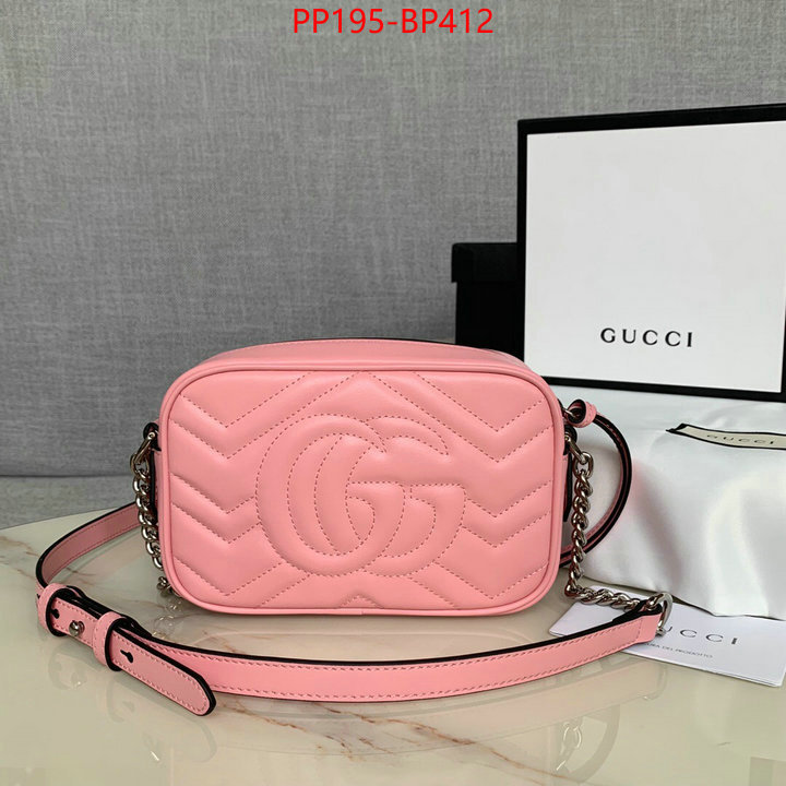 Gucci Bags(TOP)-Marmont,ID: BP412,$:195USD
