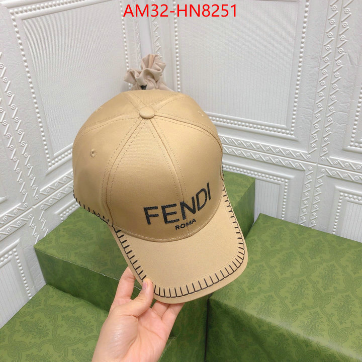 Cap (Hat)-Fendi,high quality customize , ID: HN8251,$: 32USD