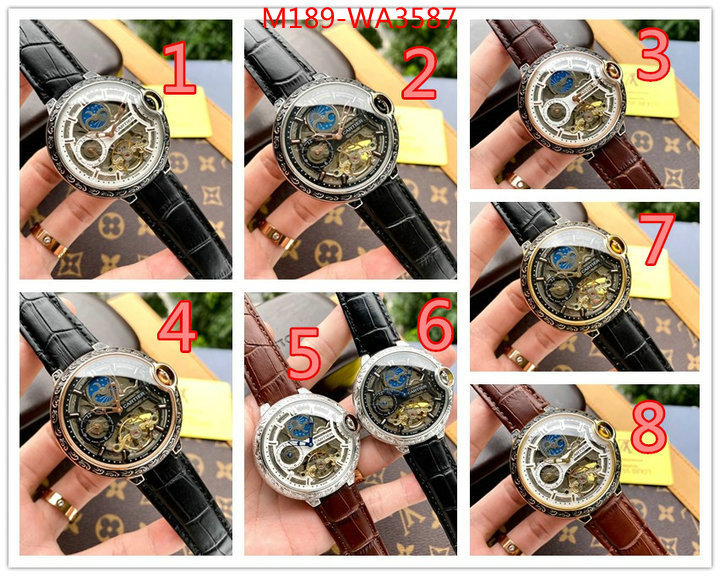 Watch(4A)-Cartier,1:1 , ID: WA3587,$: 189USD