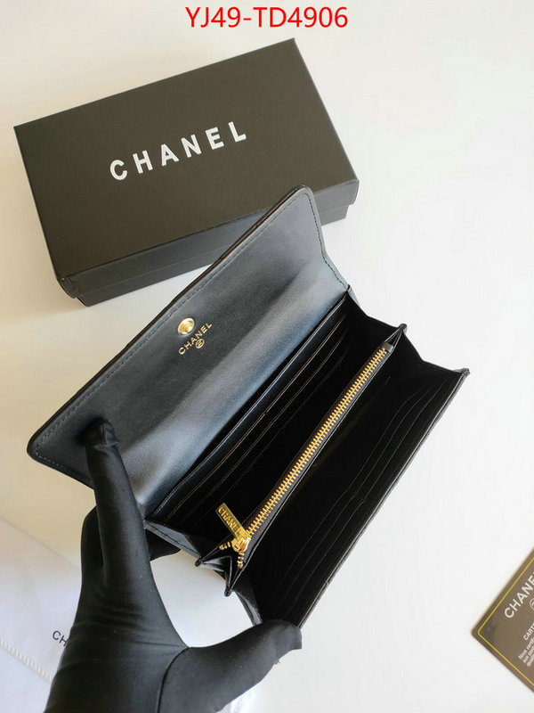 Chanel Bags(4A)-Wallet-,ID: TD4906,$: 49USD