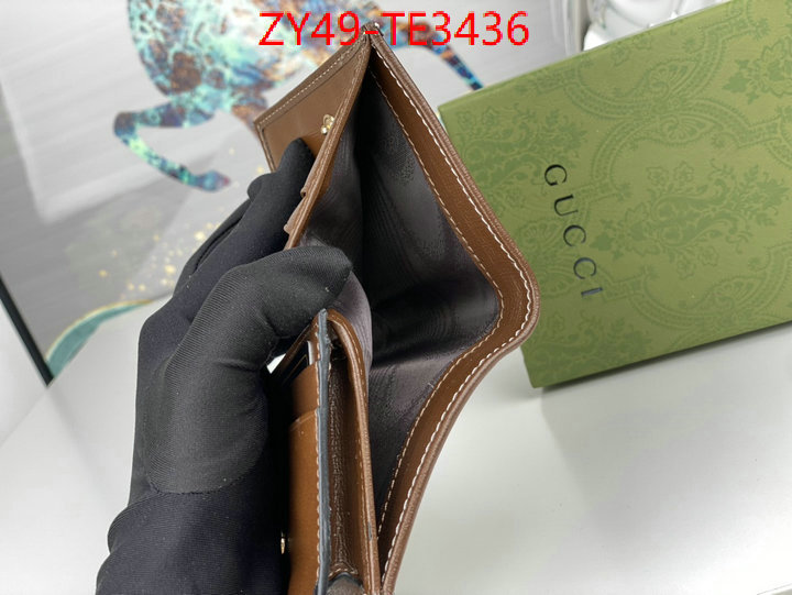 Gucci Bags(4A)-Wallet-,wholesale ,ID: TE3436,$: 49USD