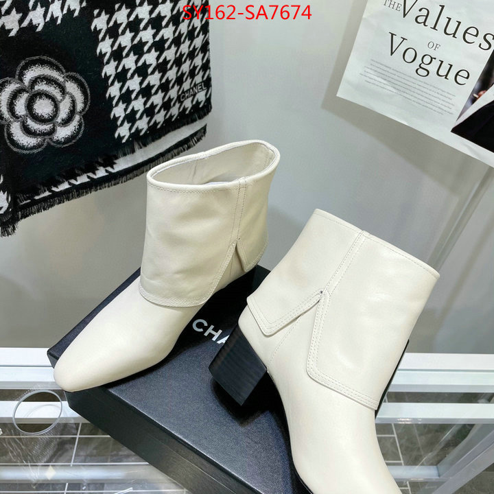 Women Shoes-Chanel,fake , ID: SA7674,$: 162USD