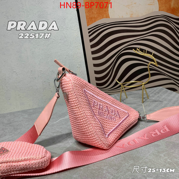 Prada Bags(4A)-Triangle,mirror copy luxury ,ID: BP7071,$: 89USD