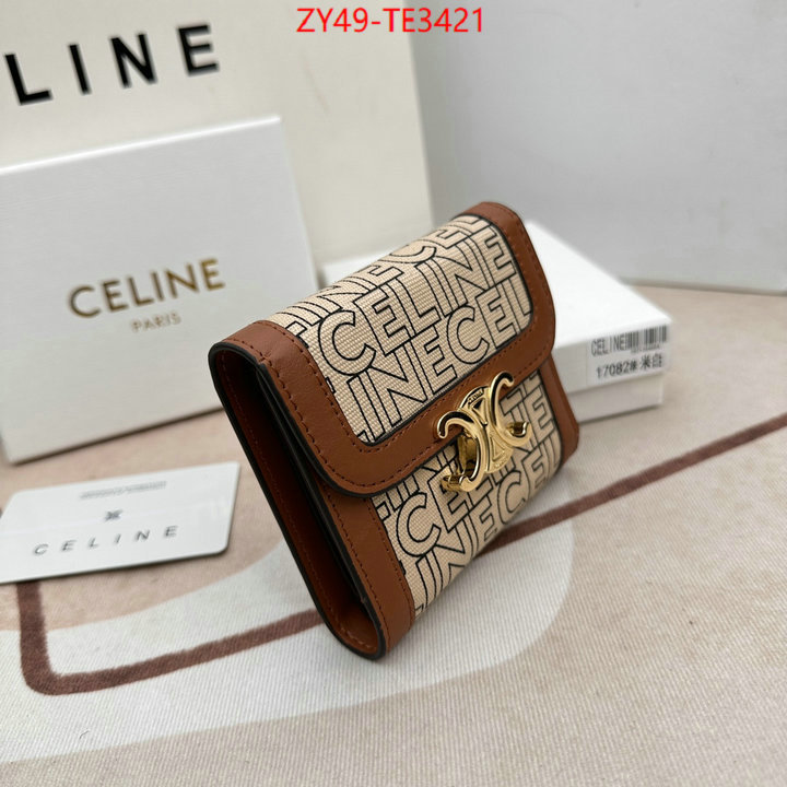 CELINE Bags(4A)-Wallet,fake ,ID: TE3421,$: 49USD