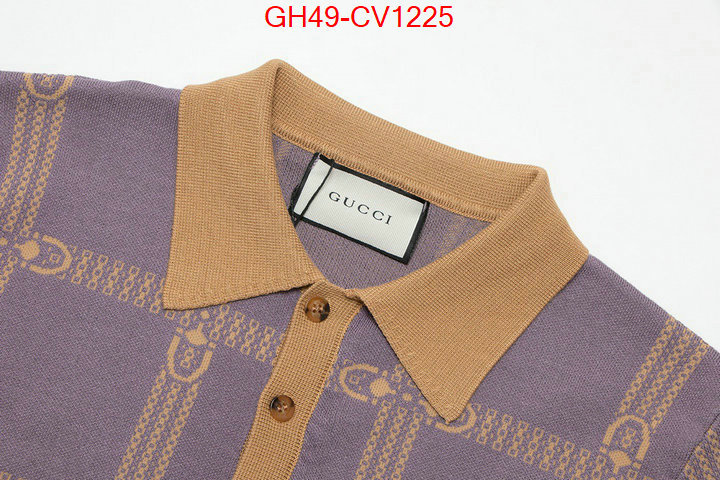 Clothing-Gucci,buy 2023 replica , ID: CV1225,$: 49USD