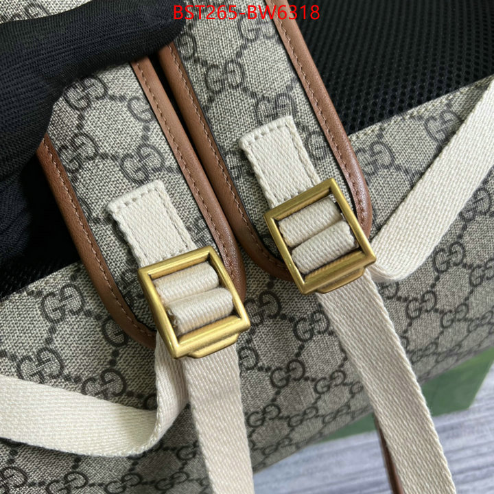 Gucci Bags(TOP)-Backpack-,high quality perfect ,ID: BW6318,$: 265USD