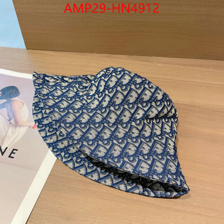 Cap (Hat)-Dior,luxury fashion replica designers , ID: HN4912,$: 29USD