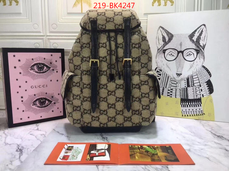 Gucci Bags(TOP)-Backpack-,aaaaa+ class replica ,ID: BK4247,$: 219USD